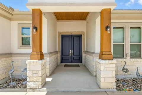 a view of front door of house