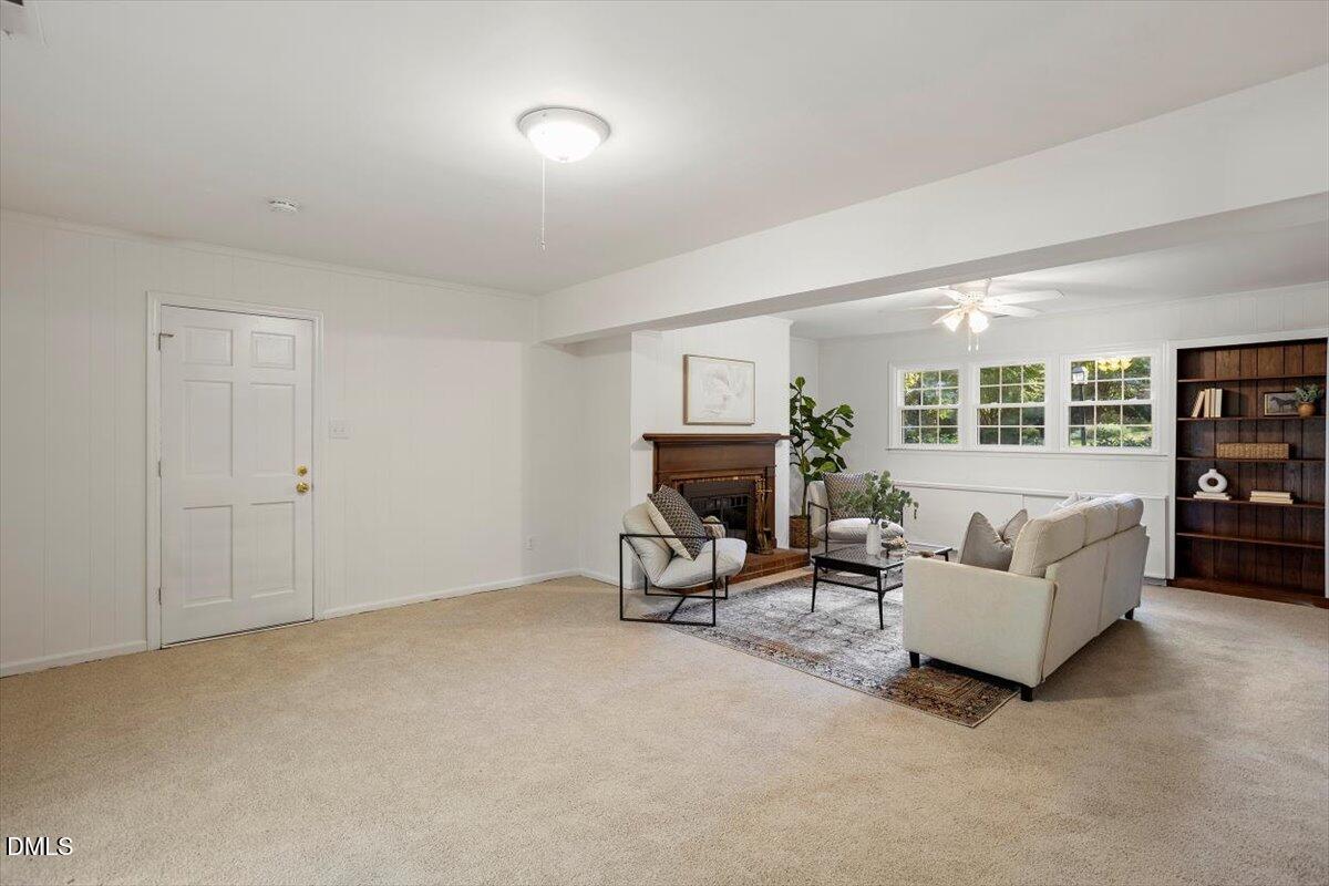 2828 McDowell Road Durham, NC 27705 - Photo 33 of 45 a living room with furniture and a window