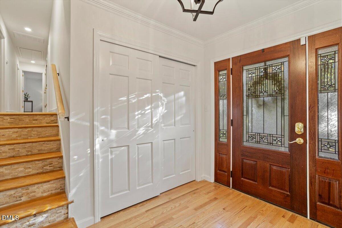2828 McDowell Road Durham, NC 27705 - Photo 6 of 45 a view of a hallway with interior of the house