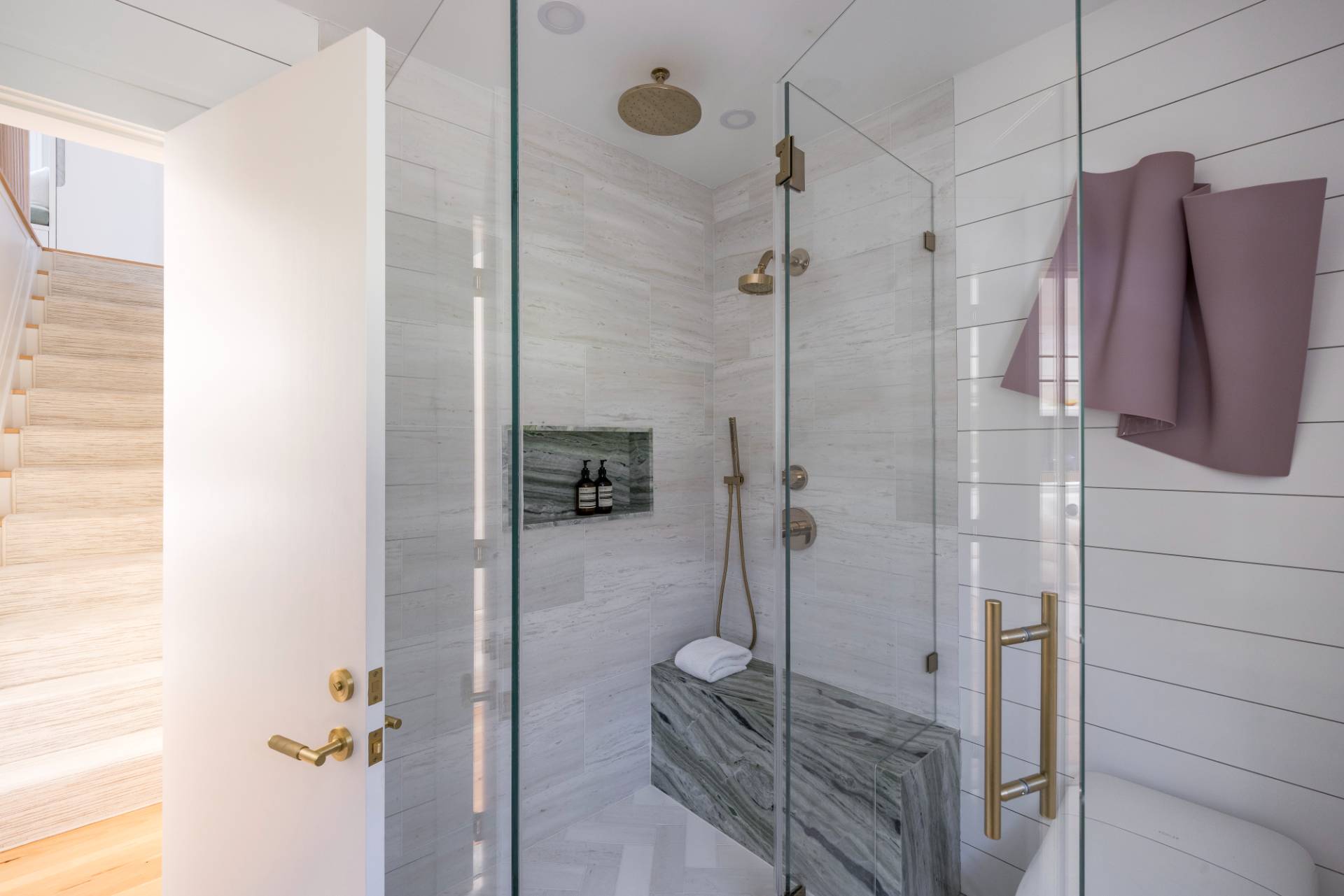 3058 Noyack Road Sag Harbor, NY 11963 - Photo 16 of 34 a bathroom with a shower and a sink