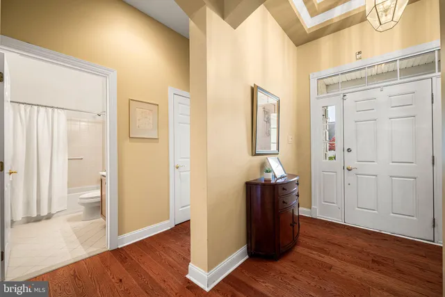 wooden floor and windows in a room