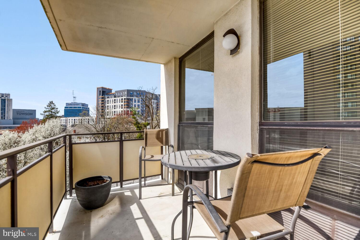 205 East Joppa Road, Unit 408 Baltimore, MD 21286 - Photo 13 of 25 Clean, sunny balcony