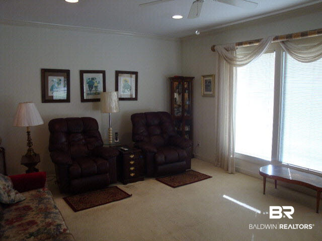 108 Lakeridge Drive Fairhope, AL 36532 - Photo 9 of 17 DEN AREA OFF OF FORMAL LIVING ROOM. GOLF COURSE VIEW