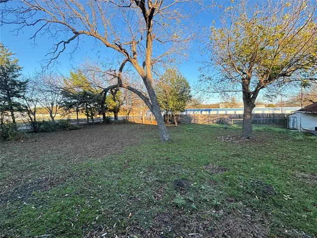 a view of yard with tree