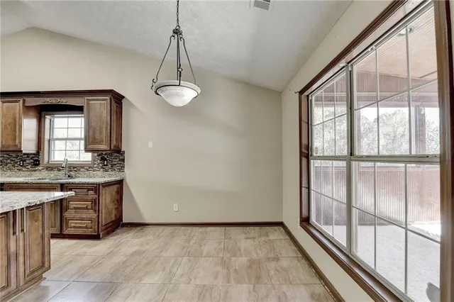 a view of an empty room