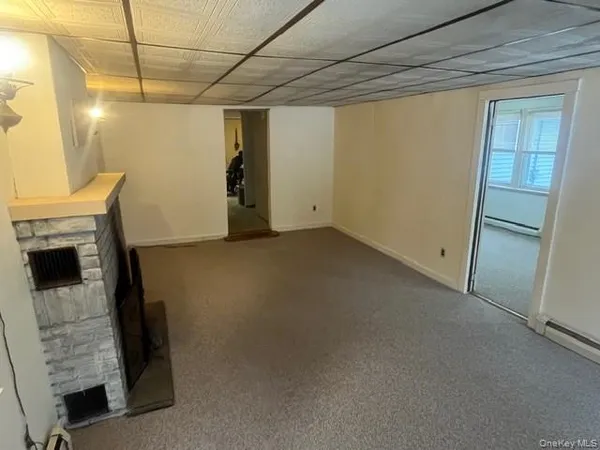 a view of a livingroom with a fireplace