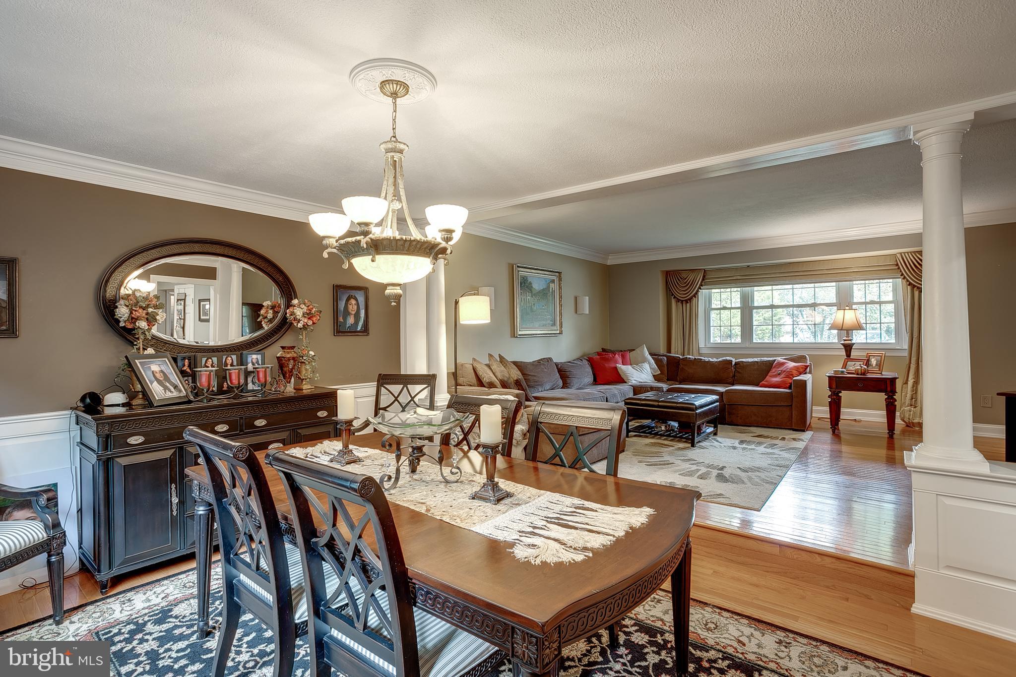 233 Hamilton Road Marlton, NJ 08053 - Photo 11 of 48 a living room with lots of furniture and a chandelier