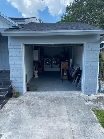 a view of a car garage
