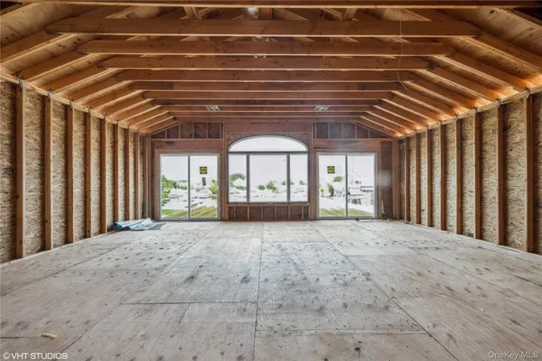 a view of large room with windows