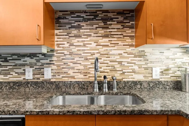 a view of a granite counter top