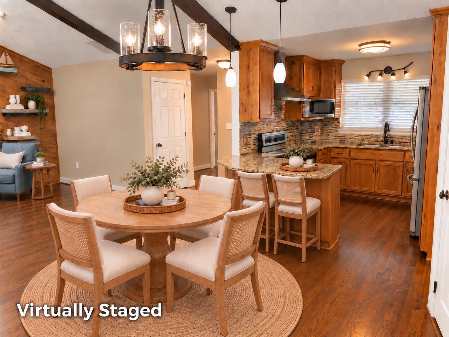 3315 Scruggs Road Moneta, VA 24121 - Photo 8 of 24 Kitchen and Dining Virtually Staged