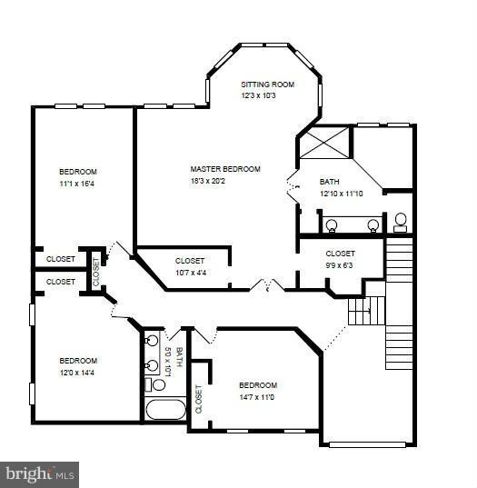 6031 Sumner Road Alexandria, VA 22310 - Photo 30 of 30 Upper Floor Plan