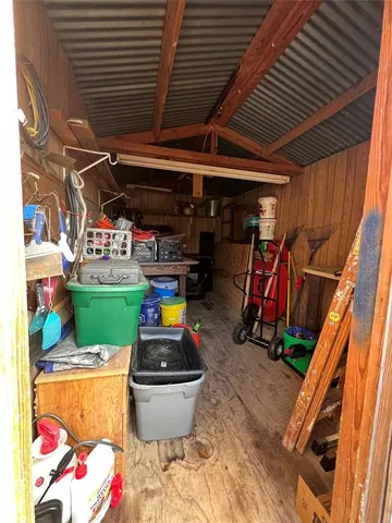 a view of storage and utility room