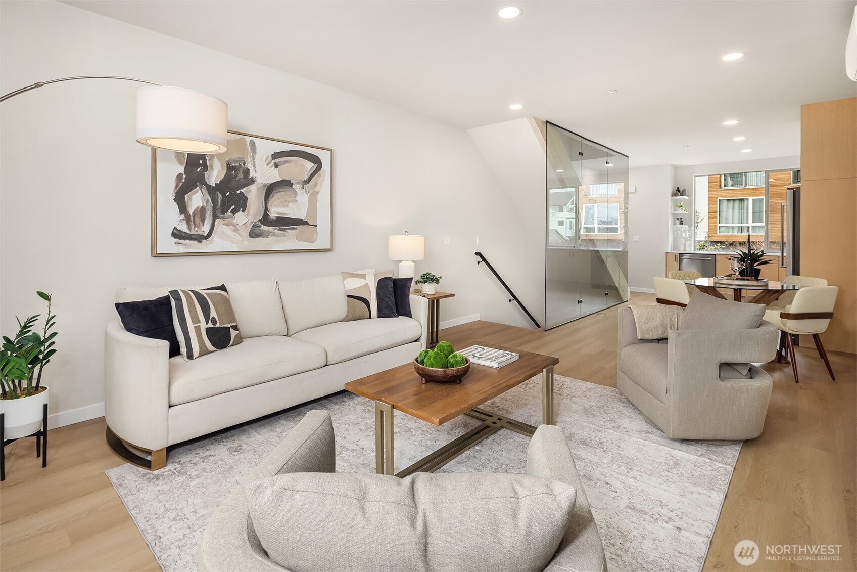 1153 Northwest 58th Street Seattle, WA 98107 - Photo 11 of 29 a living room with furniture and wooden floor