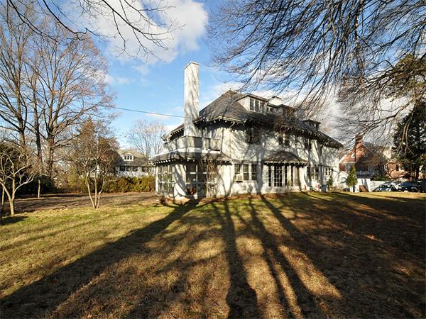 184 Dean Road Brookline, MA 02445 - Photo 11 of 13 a view of a yard with a house