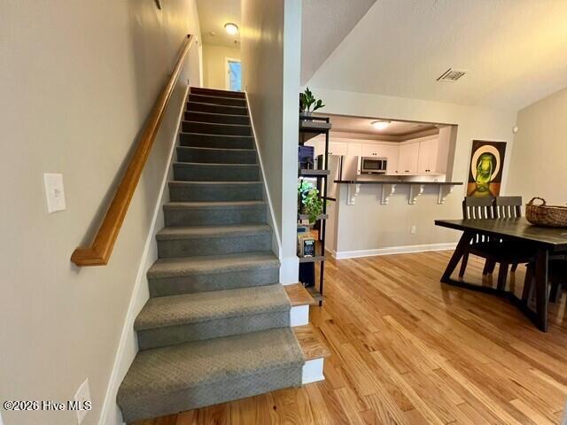 360 Connor Circle Evans, GA 30809 - Photo 20 of 30 Stairway to upstairs...only carpet in townhouse