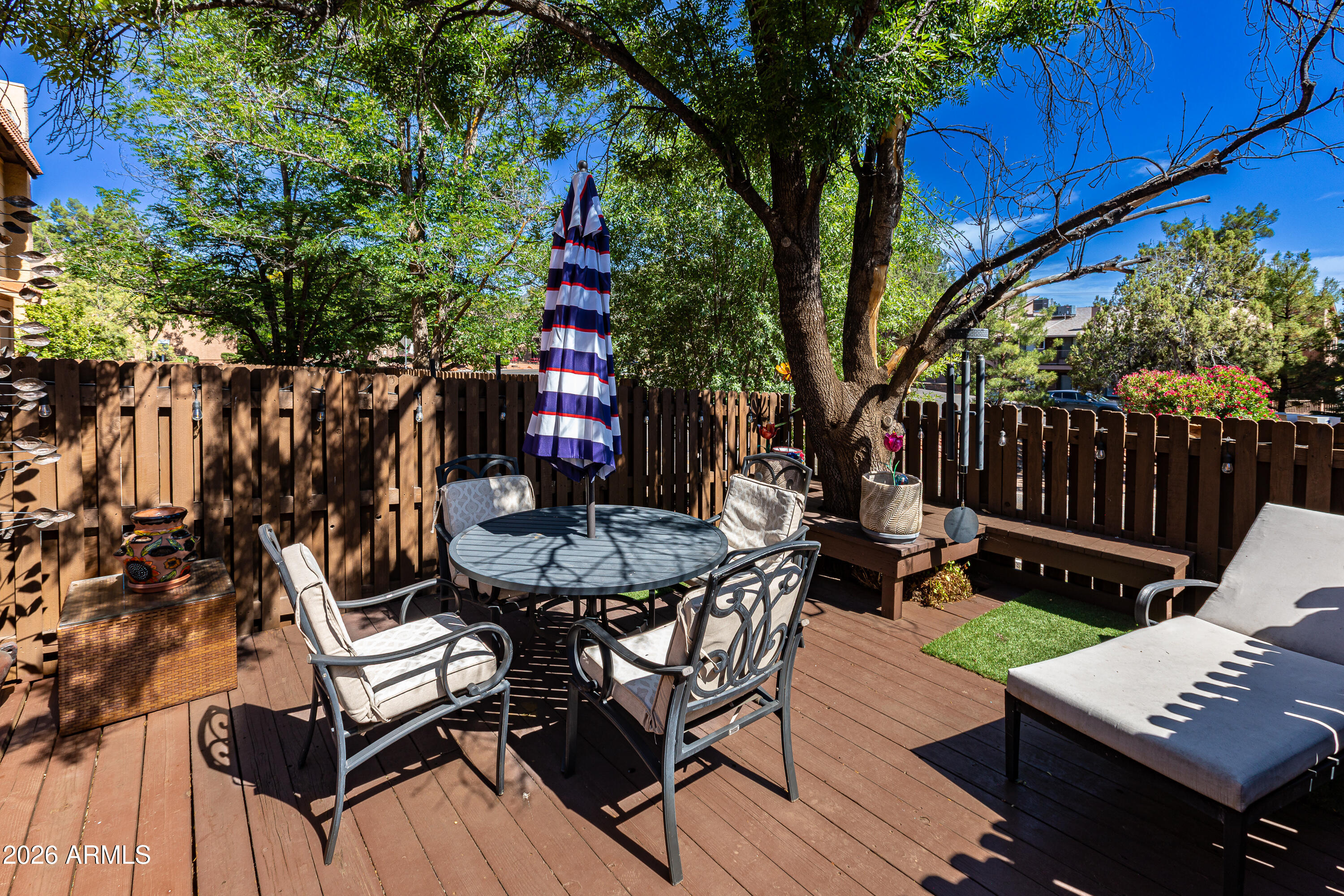 155 Canyon Diablo Road, Unit 6 Sedona, AZ 86351 - Photo 15 of 28 15-Cute-Private-Patio-Area