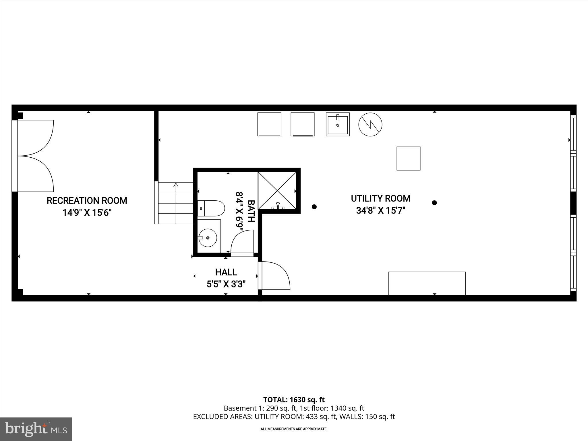 1009 Flagtree Lane Baltimore, MD 21208 - Photo 60 of 61 Lower Level Floor Plan