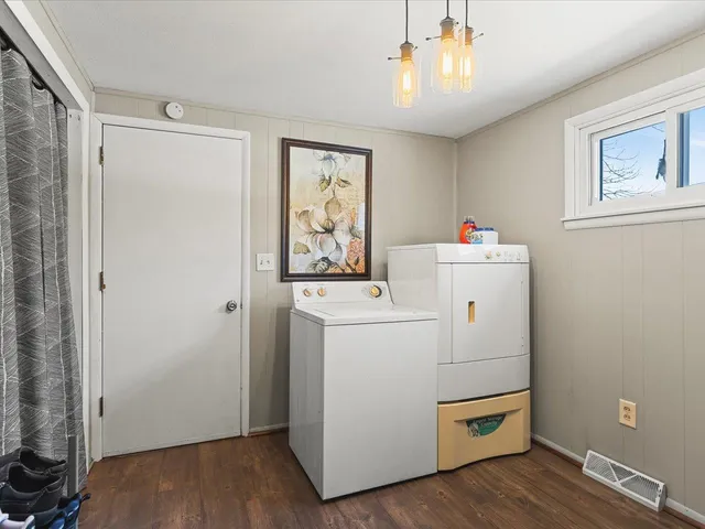 a room with storage and utility