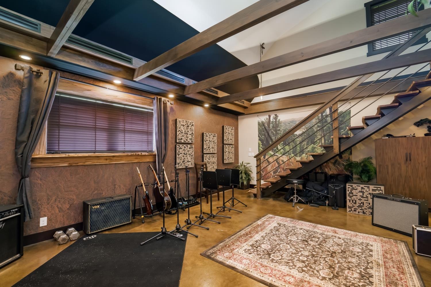 7229 Bidwell Road Joelton, TN 37080 - Photo 20 of 30 20' ceilings and acoustic treatments make this a beautiful, functional, great sounding space to make music.
