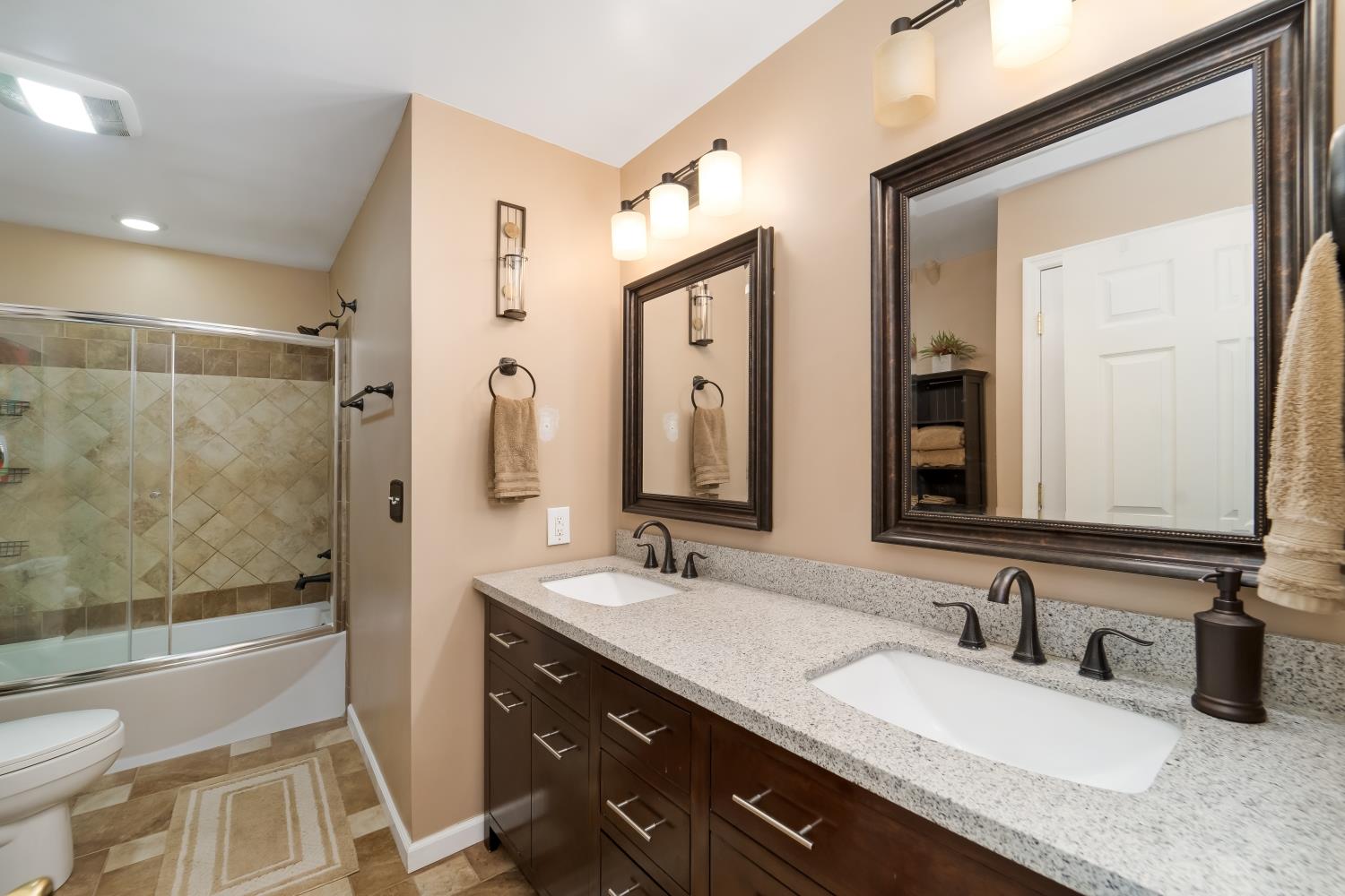 7229 Bidwell Road Joelton, TN 37080 - Photo 9 of 30 Granite vanity top and glass shower.