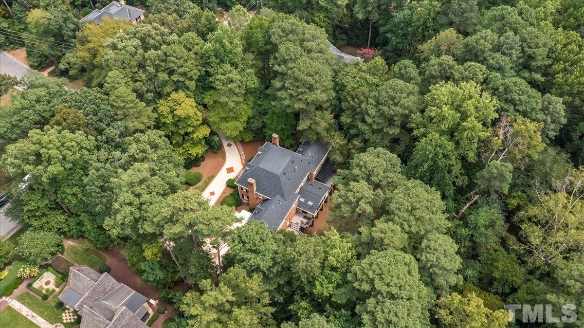 1213 Marlowe Road Raleigh, NC 27609 - Photo 3 of 30 an aerial view of a house with outdoor space and street view