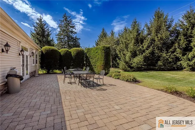 a view of outdoor space with seating