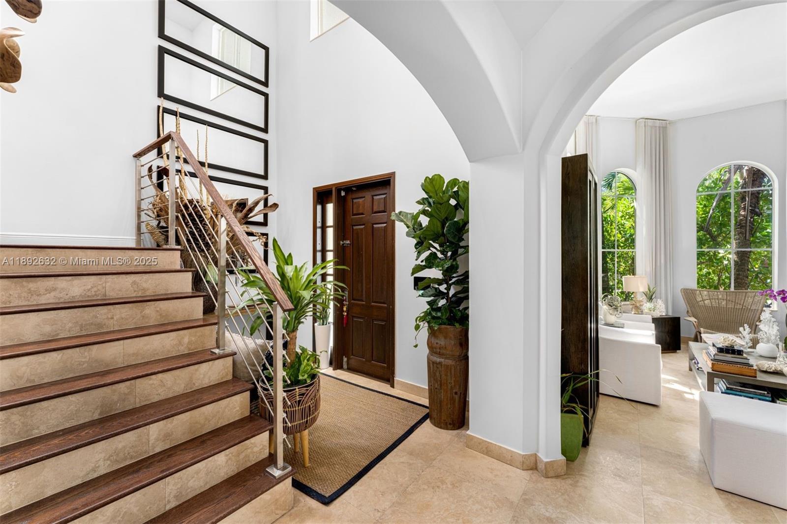 2143 North Bay Road Miami Beach, FL 33140 - Photo 6 of 39 a view of entryway with livingroom and furniture
