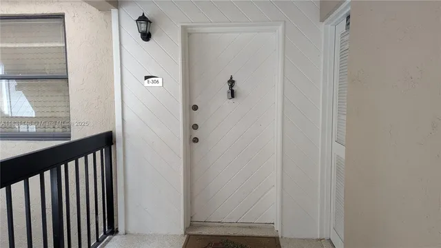 a view of front door