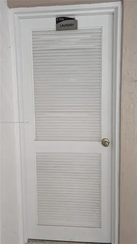 a view of a door