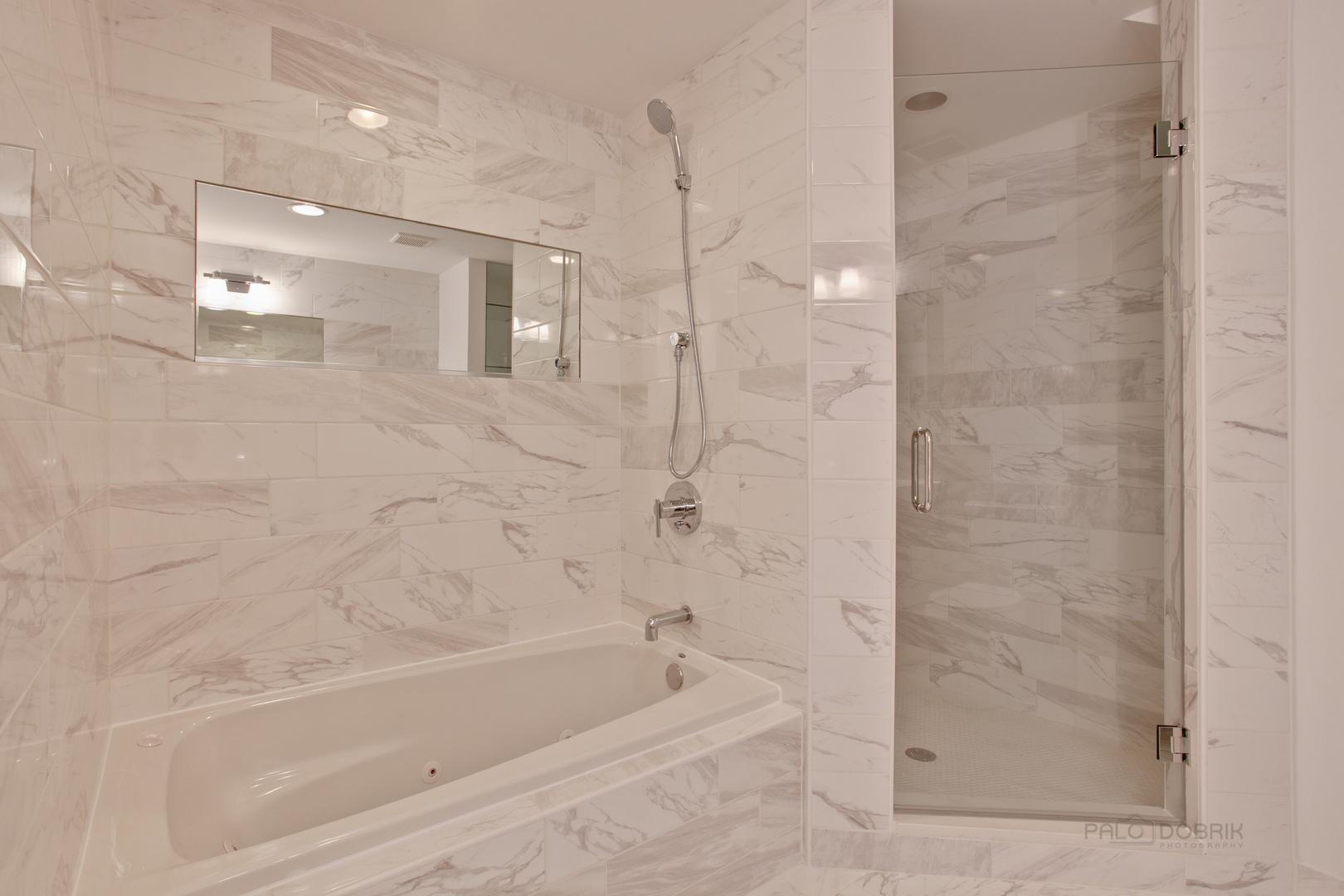 10459 South Troy Street Chicago, IL 60655 - Photo 14 of 24 a bathroom with a bathtub and shower