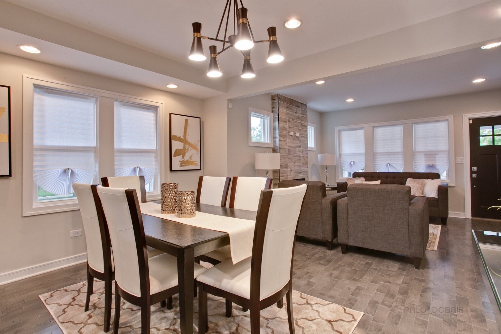 10459 South Troy Street Chicago, IL 60655 - Photo 5 of 24 a view of a dining room with furniture and a chandelier
