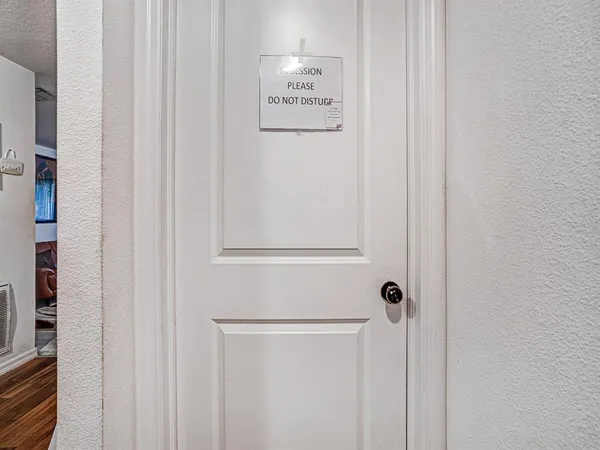 a view of front door