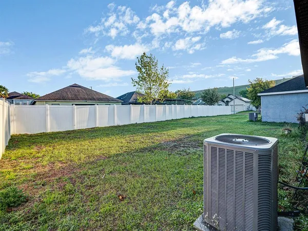 a view of a backyard with a garden