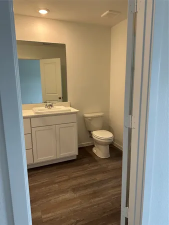 a bathroom with a toilet