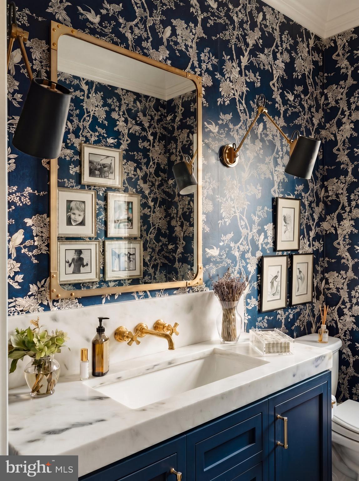 7316 Old Carters Mill Road The Plains, VA 20198 - Photo 28 of 50 a bathroom with a sink and a mirror