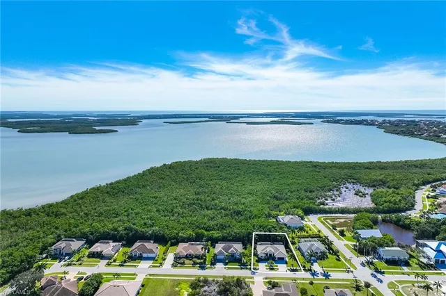 a view of lake with houses