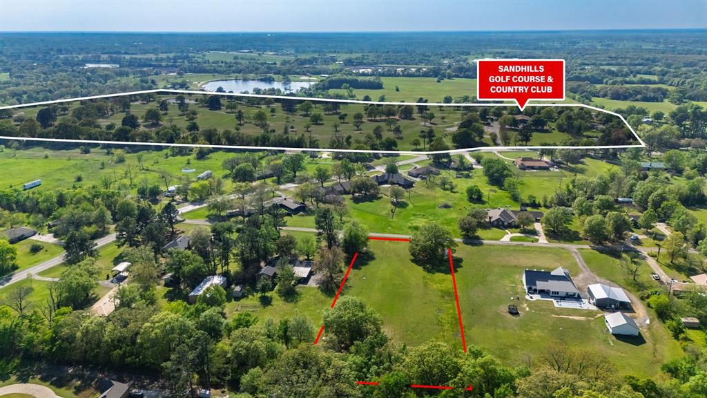 a view of a swimming pool with a yard and plants