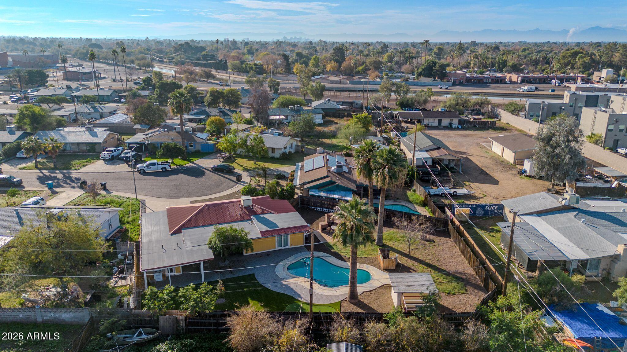 422 West Eva Street Phoenix, AZ 85021 - Photo 48 of 51 an aerial view of residential houses with outdoor space