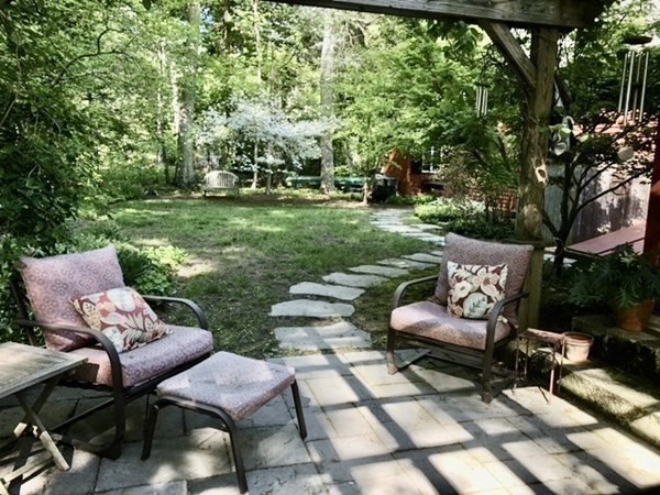 13 Colonial Road Dover, MA 02030 - Photo 19 of 23 a view of a patio with couple of chairs