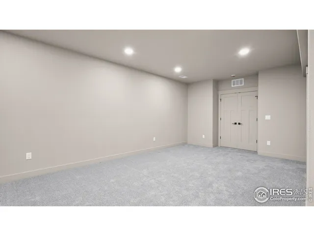 a open hall with a bench