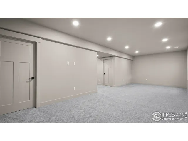 a open hall with a large window