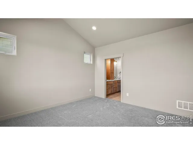 a open hall with a bench