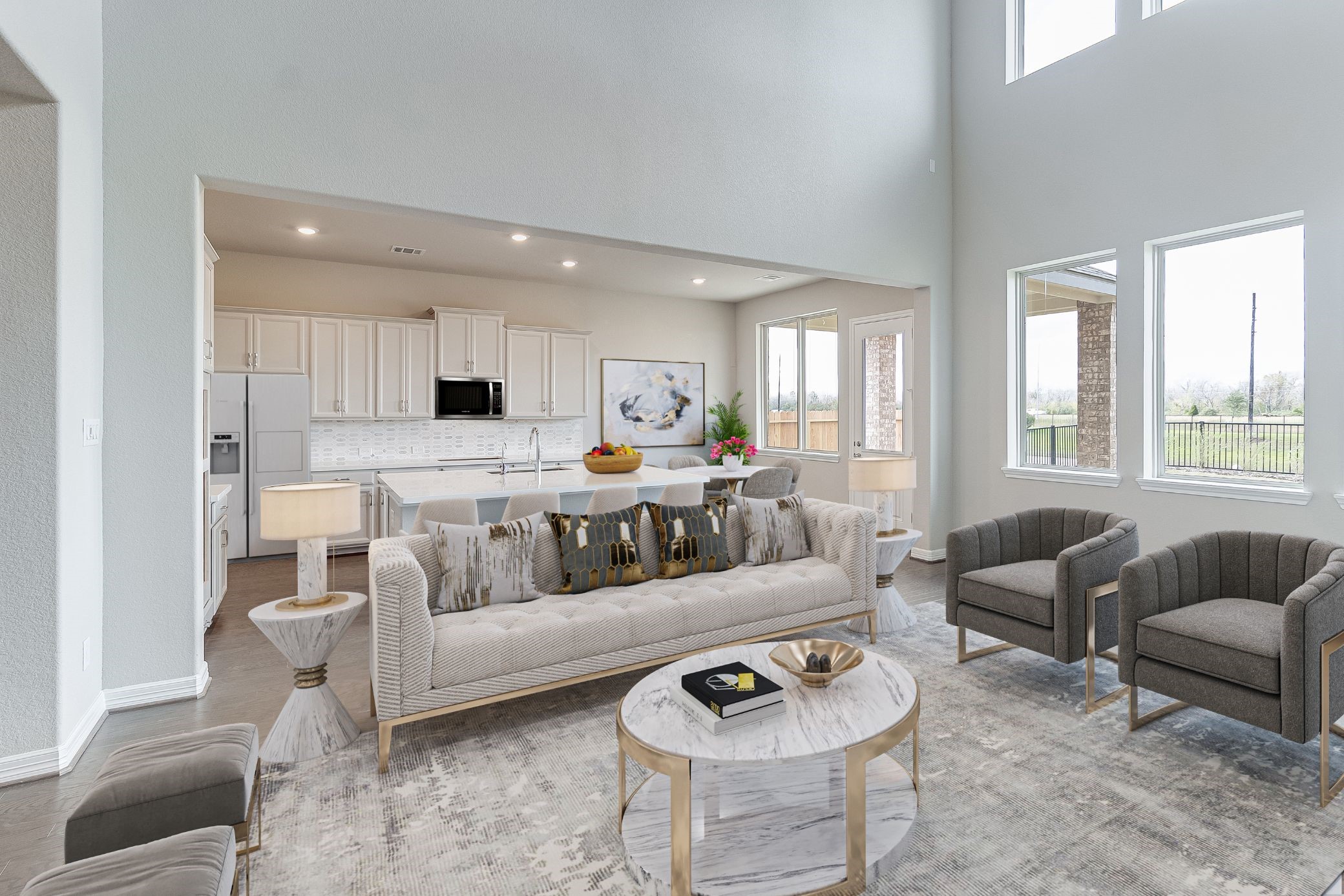 7907 Jasper Meadows Way Angleton, TX 77515 - Photo 8 of 34 a living room with furniture and a large window