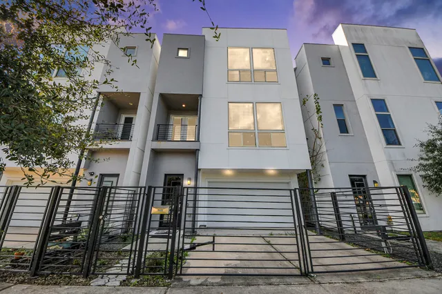 a front view of a multi story residential apartment building