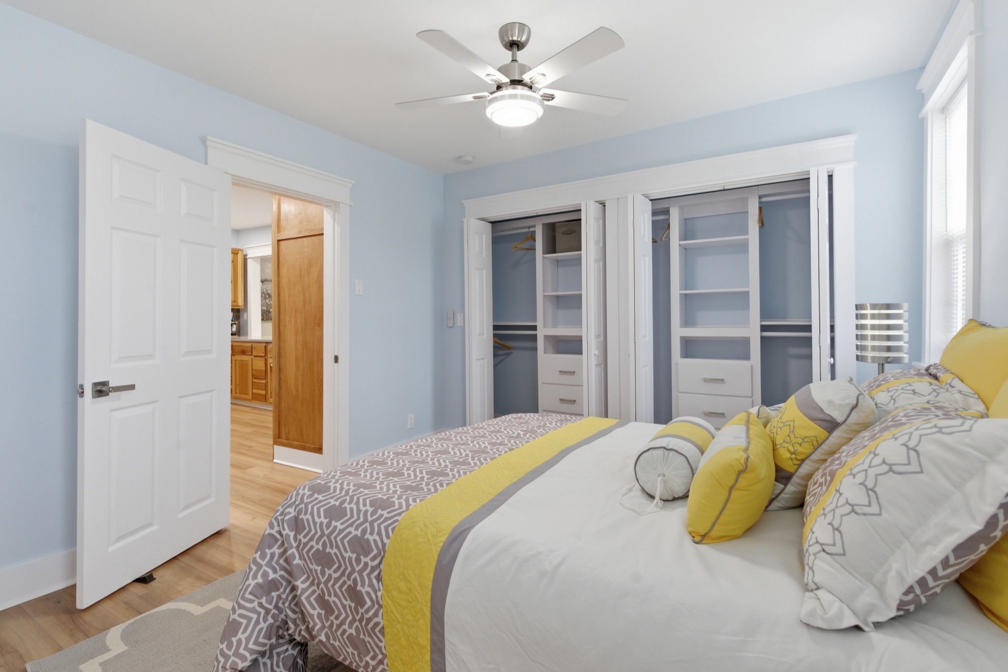 1237 Abiff Road Bon Aqua, TN 37025 - Photo 17 of 37 a bedroom with a bed and ceiling fan