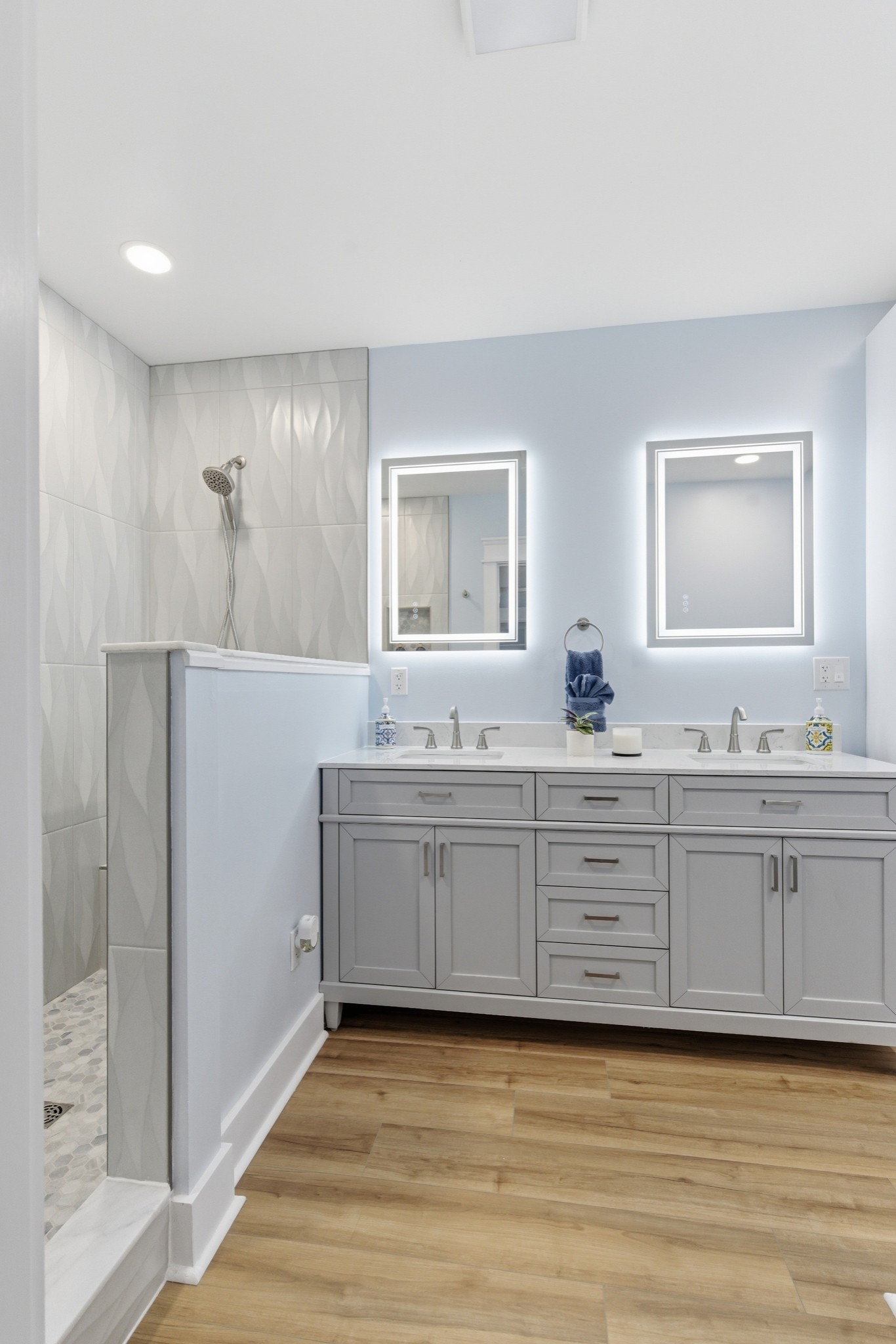 1237 Abiff Road Bon Aqua, TN 37025 - Photo 19 of 37 a view with a double vanity sink mirror and window