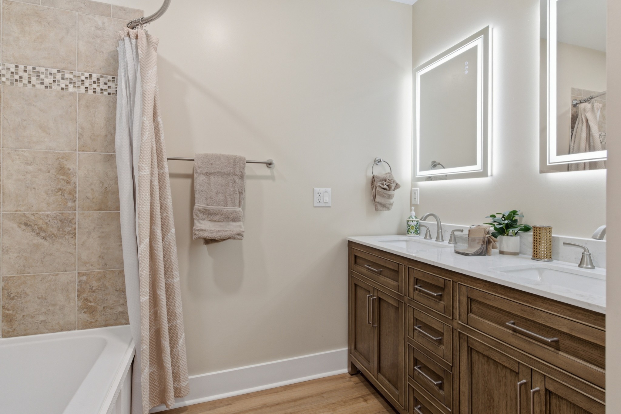 1237 Abiff Road Bon Aqua, TN 37025 - Photo 23 of 37 a bathroom with a granite countertop sink mirror and double