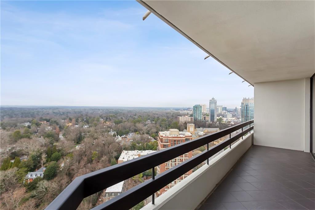 2660 Peachtree Road Northwest, Unit 32C Atlanta, GA 30305 - Photo 20 of 55 a view of city from balcony