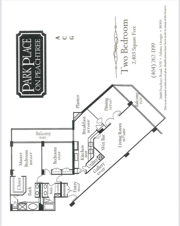 2660 Peachtree Road Northwest, Unit 32C Atlanta, GA 30305 - Photo 54 of 55 a picture of floor plan